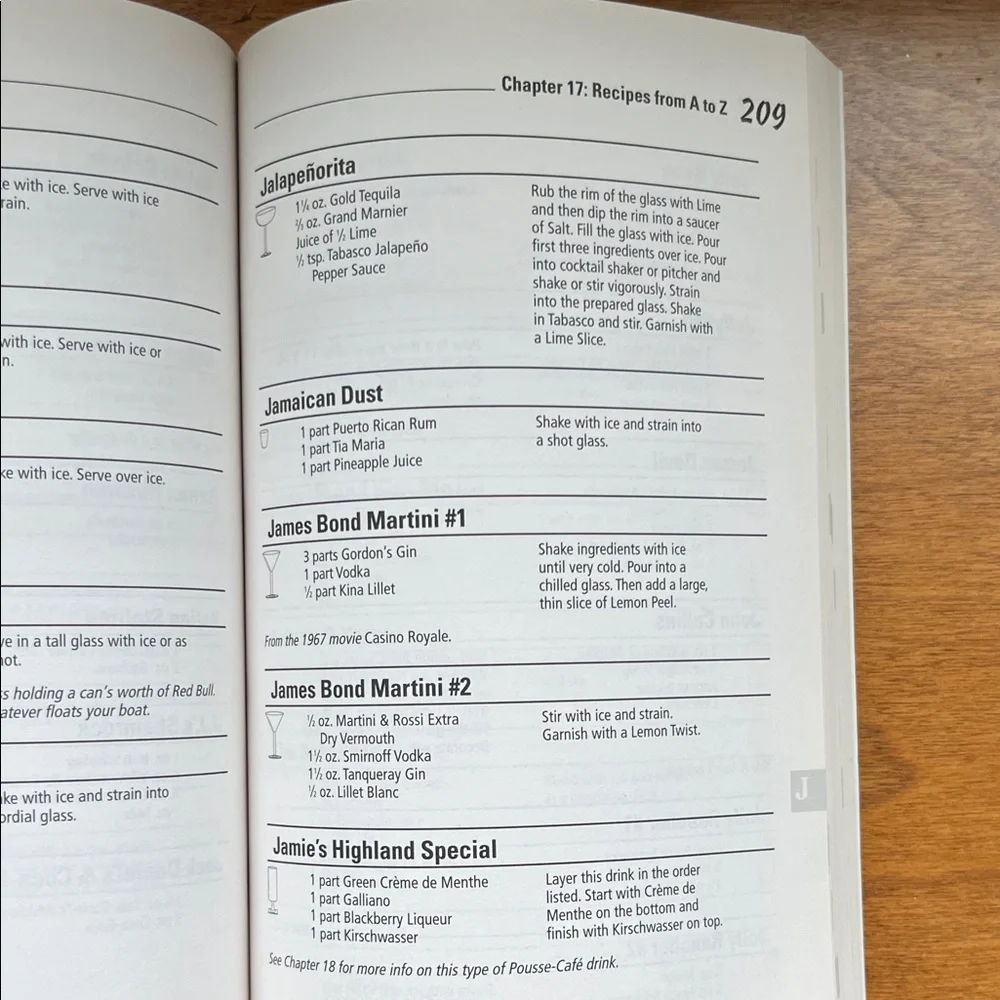Bartending For Dummies a great book for recipes, with basic bar tools.